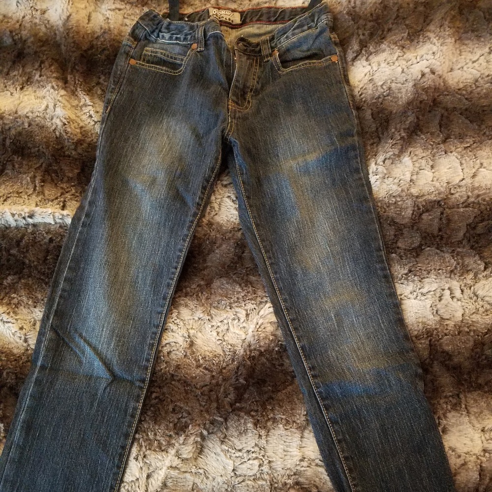 Boy dark wash skinny jeans